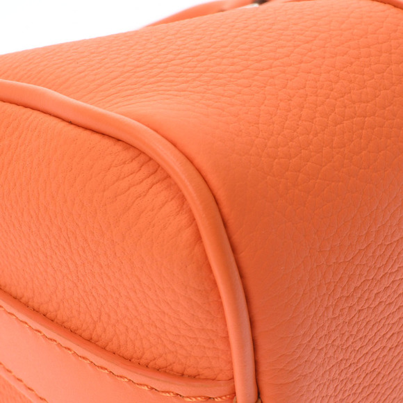 Louis Vuitton Keepall XS Aerogram Leather 2way Volcano Orange Leather Handbag - Picture 8 of 12